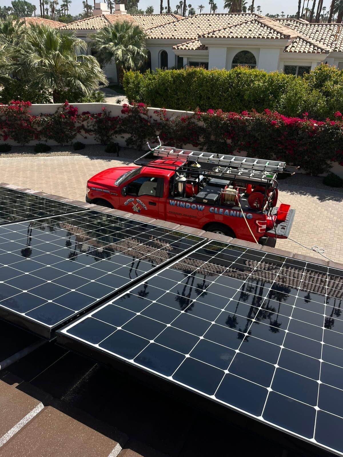 Solar panel cleaning services in Southern California